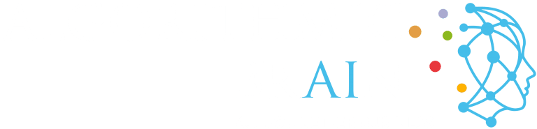 Algorithmic Brain Logo - white